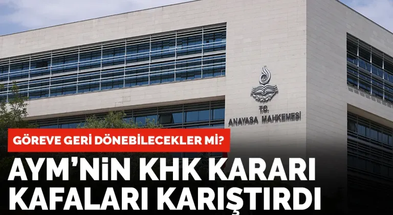 AYM'nin KHK kararı!