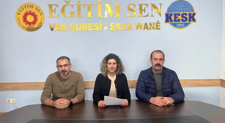 Van Eğitim Sen, birinci dönem eğitim raporunu açıkladı