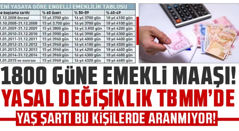 Yaş şartı olmadan emekli olabilirsiniz! İşte tüm detaylar...